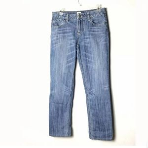 Cache Straight Leg Jeans Size 4